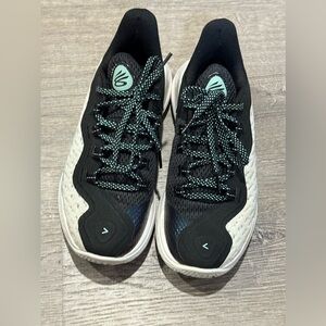 Under Armour Black and White Kids Sneakers